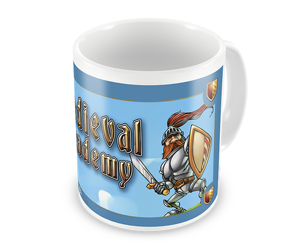 Mug lancement jeu Medieval Academy
