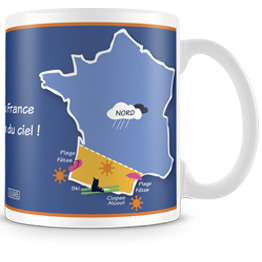 Mug France vue du ciel